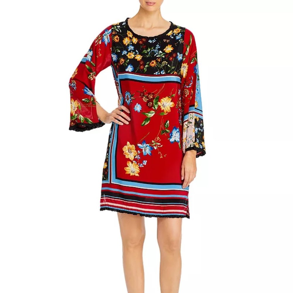 Johnny Was Aphra Dress Red Small